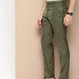 encore by INVICTUS Men Textured Trousers image 2