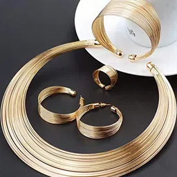 Shayna Gold-Plated Alloy Jewellery Set-picture-12