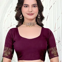 Pionex Ethnic Motifs Art Silk Handloom Banarasi Saree image 4