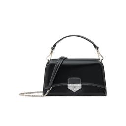 MIRAGGIO Black Hannah Crossbody Bag with Detachable Strap for Women (M)-picture-26