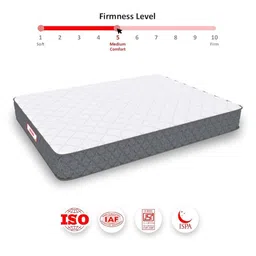 COIRFIT Grey & White Quilted Cotton Orthopedic Queen Size Mattress image 5