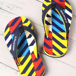 Pine Kids Slip On Flip Flops Stripe Design - Multicolour-picture-10