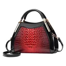 SYGA Women Shell Handbag Elegant Purse with Contrast Detail & Shoulder Strap(Red)-image-14