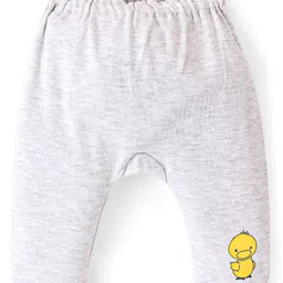 Doodle Poodle Interlock Cotton Full Length Diaper Leggings With Animals Print Pack of 3 - Blue White & Red image 2