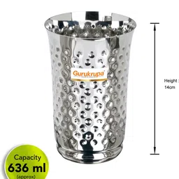 gurukrupa DDL-62361 - Diamond design Lassi Glass Glass Water/Juice Glass image 5