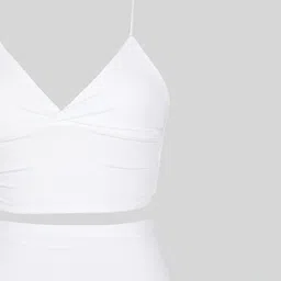 LULU & SKY V-Neck Top With Skirt Co-Ords image 3