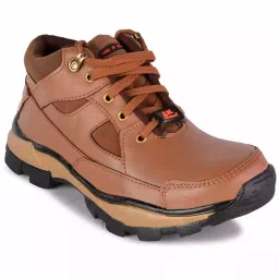 JK Steel Steel Toe Safety Shoes High Ankle Rubber Sole Tan Size UK 10, JKPSF141TAN10-picture-41