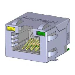 AMPHENOL COMMUNICATIONS SOLUTIONS RJ45 CONN, R/A JACK, 8P8C, 1PORT, SMT, RJE3A1881441.-picture-41