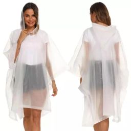 Allextreme Poncho Raincoat Free Size ‎Ethylene Vinyl Acetate (EVA) Transparent White With Sleeves for Women, Men, ‎MK012-05-picture-43