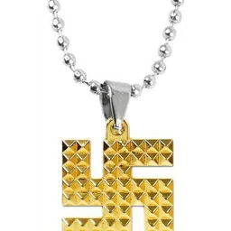 Utkarsh Gold-Plated Geometric Pendants with Chains-picture-36