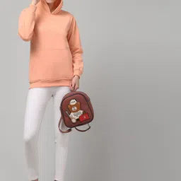 ERUDITE CLUB Women Hooded Pullover Sweatshirt image 2