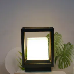 Fos Lighting Square Cubicle Grey Cast Aluminium Gate Lamp - 4250-6x6-GL1 image 5