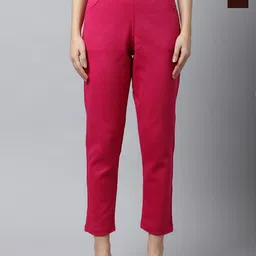 Valles365 by S.C. Women Pack Of 2 Mid Rise Woolen Trousers-picture-35