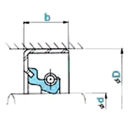 NOK φ270x330 mm SB Type Fluoro Rubber Oil Seal, SB27033025F-picture-21