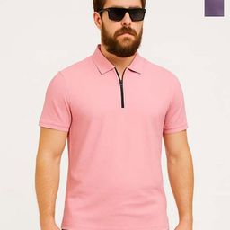 Organic Chics Men Pack of 2 Dri-FIT Solid Polo Collar T-shirts-picture-16