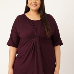 theRebelinme Plus Size Purple Empire Longline Top-picture-40