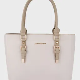 Lino Perros Women's Satchel Bag (Beige)-picture-36