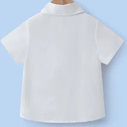 Mark & Mia Cotton Half Sleeves Shirt With Tree Print - White image 2