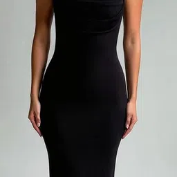 Outzidr Square Neck Bodycon Maxi Dress image 3