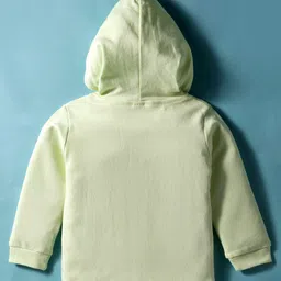 Tango Interlock Knit Full Sleeves Hooded T-Shirt and Joggers with Penguin Print - Light Green image 3