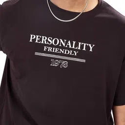 WEET Printed Pure Cotton Round Neck T-shirt With Shorts Co-Ords image 4