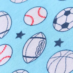 Babyhug 100% Cotton Knit Sleeveless Sando & Shorts Set Balls Print -Blue image 5