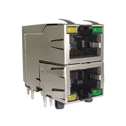 AMPHENOL COMMUNICATIONS SOLUTIONS RJ45 CONN, R/A JACK, 8P8C, 2PORT, SMT, RJSAE-538B-02-picture-28