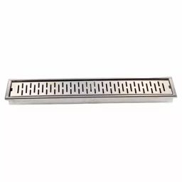 Chilly Linea 450x100x30 mm Beaded Drain Channel Glossy Finish Silver, SC-LI-450100-picture-22