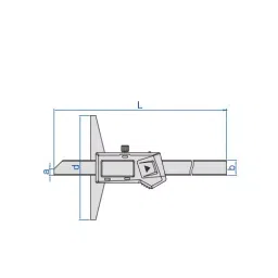 Insize Standard Type Digital Depth Gage 0-1000 mm, 1141-10002A image 2