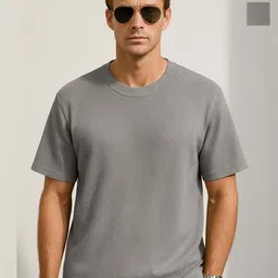 Organic Chics Men 2 Checked Drop-Shoulder Sleeves T-shirt-picture-24