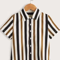 TIOR Boys Standard Vertical Stripes Casual Shirt-picture-25