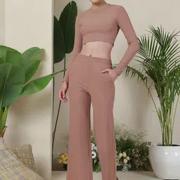 Selvia Round Neck T-shirt With Trousers Co-ords-picture-16