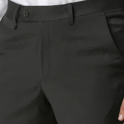 Van Heusen Men Solid Formal Trousers image 5