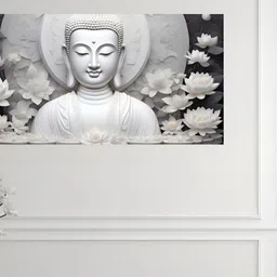 nestroots Off White & Grey 1 Piece Canvas Other Wall Paintings-picture-17