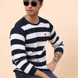 Cantabil Men Striped Pullover-picture-17
