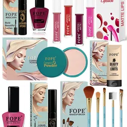 FOPE Set Of 15 Foundation, Compact, Mascara, Lipstick, Nail Polish & Brush Makeup Combo-picture-30
