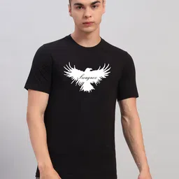 SWAGNOX Men Graphic Printed Round Neck Cotton T-shirt-picture-20