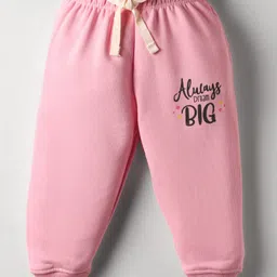 CUCUMBER Looper Knit Full Sleeves T-Shirt & Joggers Set With Unicorn Print - Pink image 4