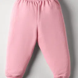 CUCUMBER Looper Knit Full Sleeves T-Shirt & Joggers Set With Unicorn Print - Pink image 5