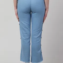 NEUNK Women Jogger Fit Comfort Jogger Mid-Rise Stretchable Jeans image 3