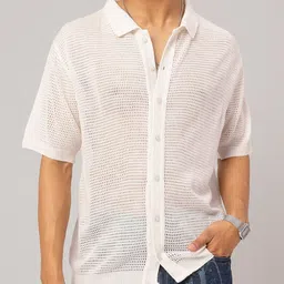 Kook N Keech Knit Fusion Semi-Sheer Shirt-picture-36