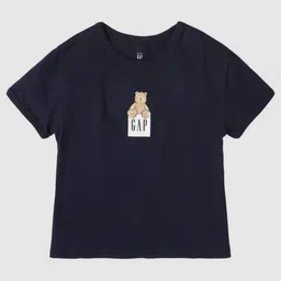 GAP Girls Brand Logo Printed Round Neck Cotton Relaxed Fit T-shirt-picture-12
