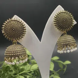 TISHUL JEWELS Classic Jhumkas Earrings-image-32
