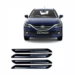 Carsonia Black Rubber Bumper Guard for Toyota Glanza V (Pack of 4) image 4