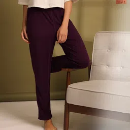 ETC Women Pack of 2 Mid-Rise Regular Fit Straight Lounge Pants-image-14