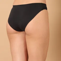 PrettyCat Self-Designed Mid-Rise Bikini Briefs PC-PA-7028-BLK-S image 4