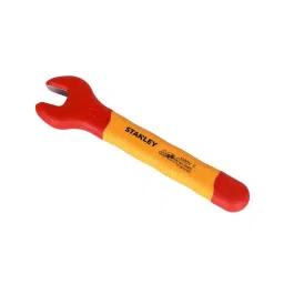 STANLEY 16 mm Chrome Vanadium Steel Insulated Open-End Wrench Orange and Yellow, STMT77723-23B image 1