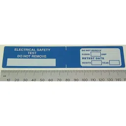 TE CONNECTIVITY Label, Pat Test, Blue, Card Of10, 13009 (Pack of 10)-image-36