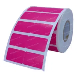 Tudko 25x15 mm 80 GSM 2 UP Self Adhesive Paper Label Pink (Pack of 2 Pcs) image 3