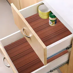 Kuber Industries Brown 3 Pieces Printed Water Resistant Shelf Liner image 2